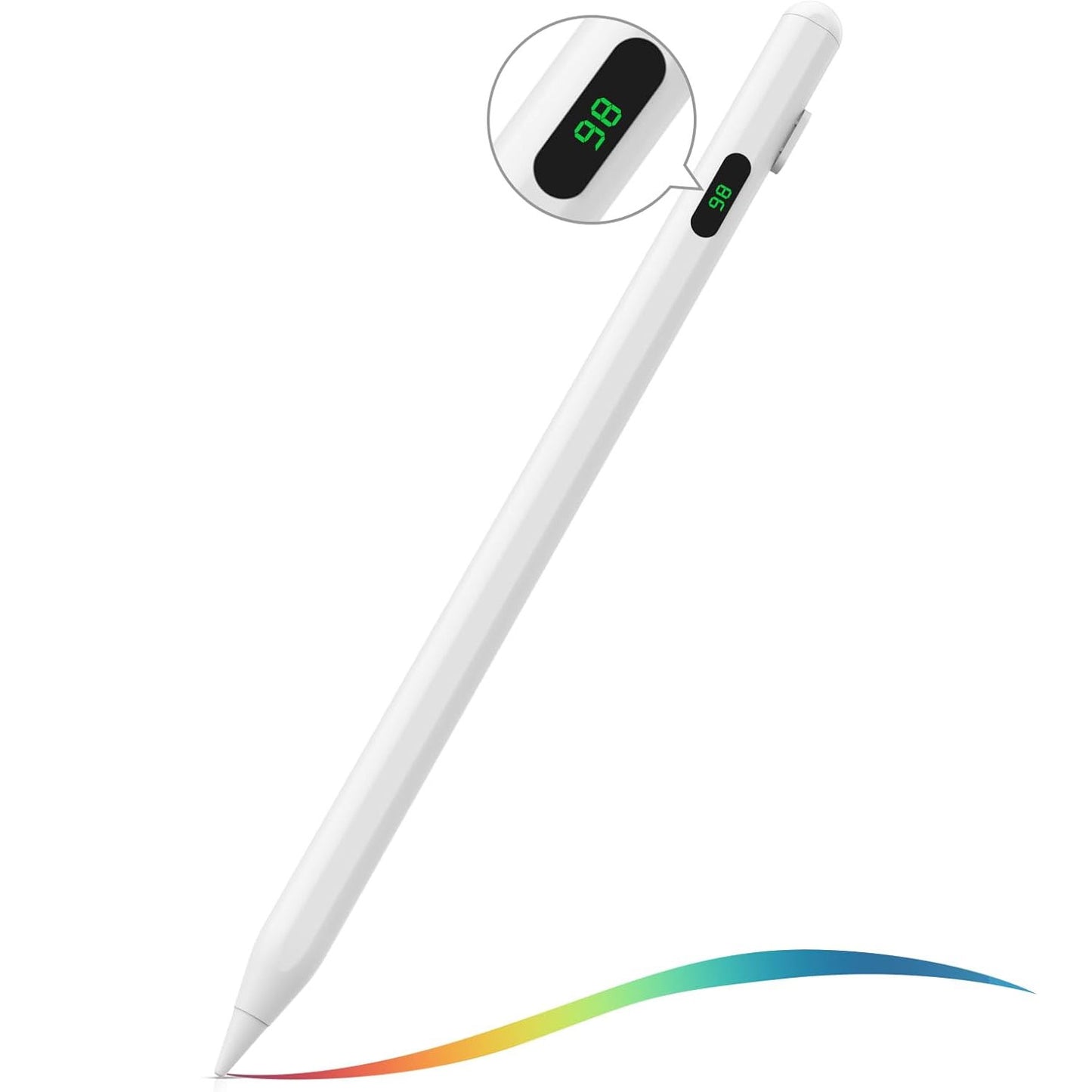 Active Digital Display Stylus, Palm Rejection Rechargeable Capacitive Touch Pen - NWV62 2099-1