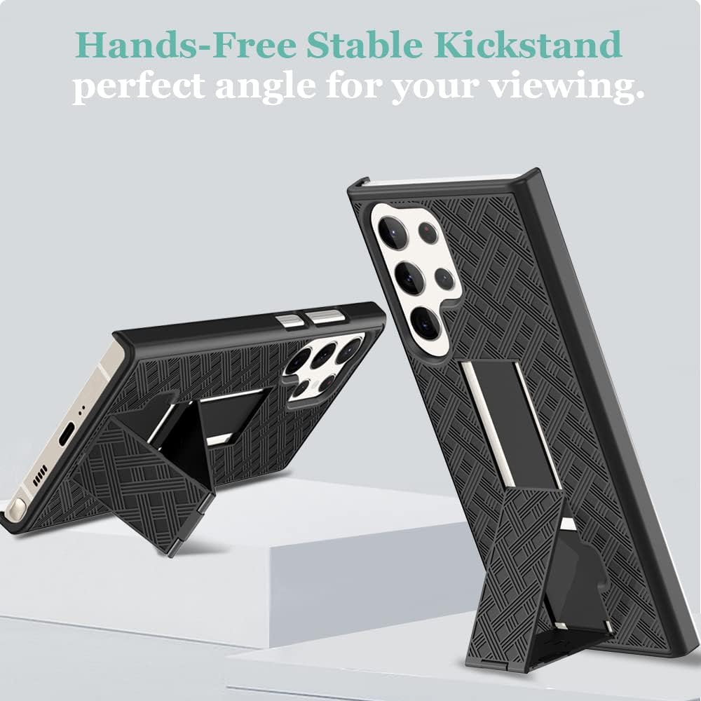 Case Belt Clip, Armor Kickstand Cover Swivel Holster - NWD24 2051-6