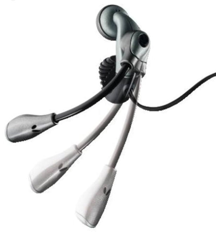 Wired Earphone , Headphone Single Earbud 3.5mm Adapter Ear-hook with Boom Mic - NWXC37 2097-2