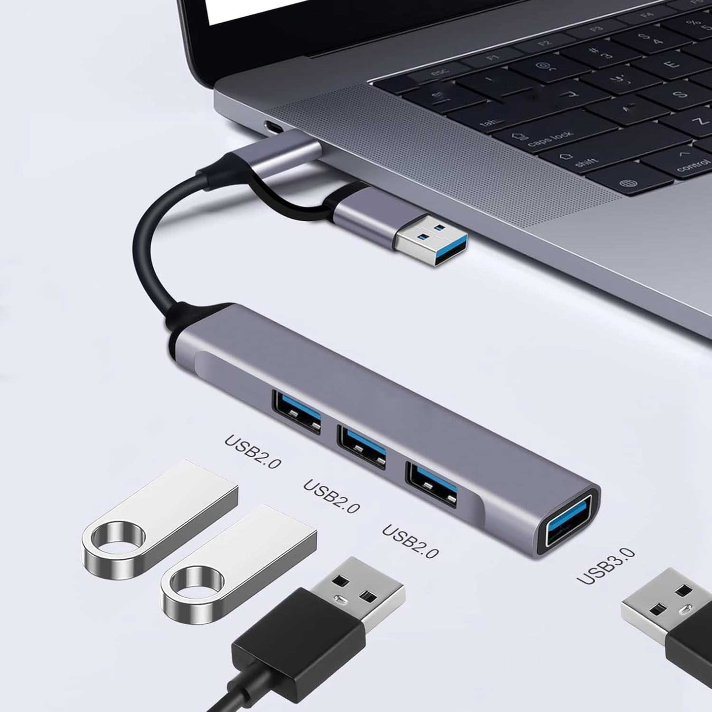 USB-C Adapter, USB Splitter USB-C to USB-A Converter 4-in-1 Hub USB-A - NWZ93 2199-2