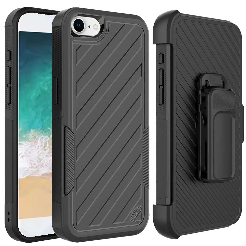 Case with Belt Clip,  Defender Drop-Proof w Kickstand Armor Cover Swivel Holster Combo  - NWE59 2197-2