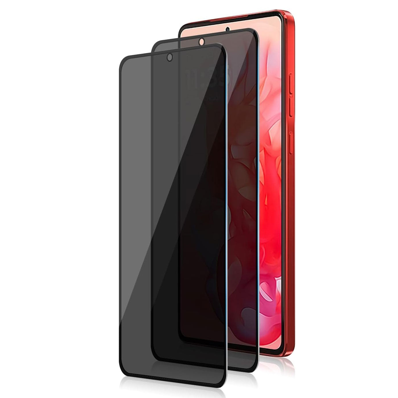 2 Pack Privacy Screen Protector, 3D Edge Anti-Peep 9H Hardness Anti-Spy Tempered Glass - NW2V78 2117-1