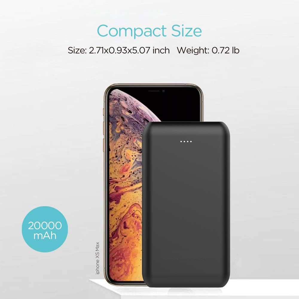 20,000mAh Power Bank , PD USB-C Port Backup Portable Battery Fast Charger - NWF58 2055-5