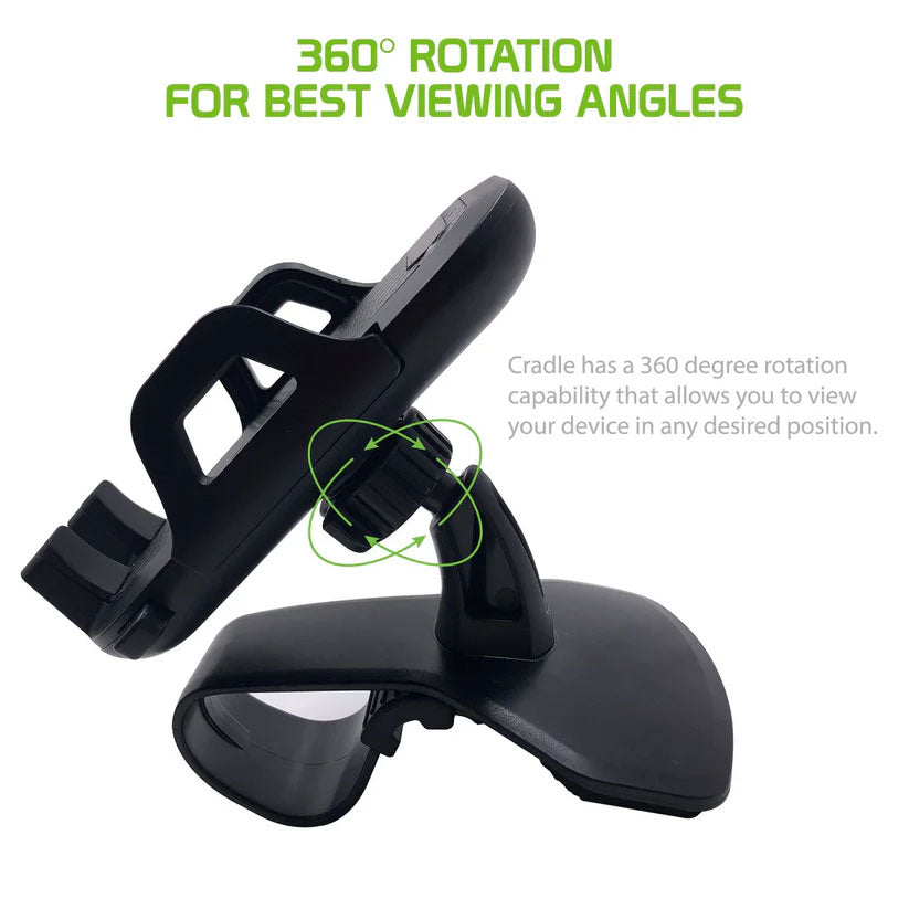 Car Mount , Swivel Cradle Holder Non-Slip Dashboard - NWA65 2103-8