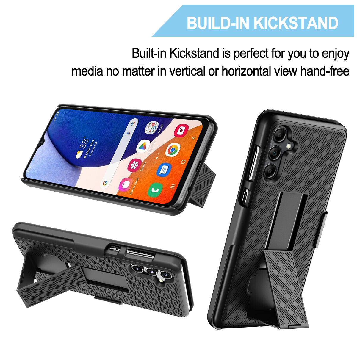 Case Belt Clip, Armor Kickstand Cover Swivel Holster - NWB57 2181-2