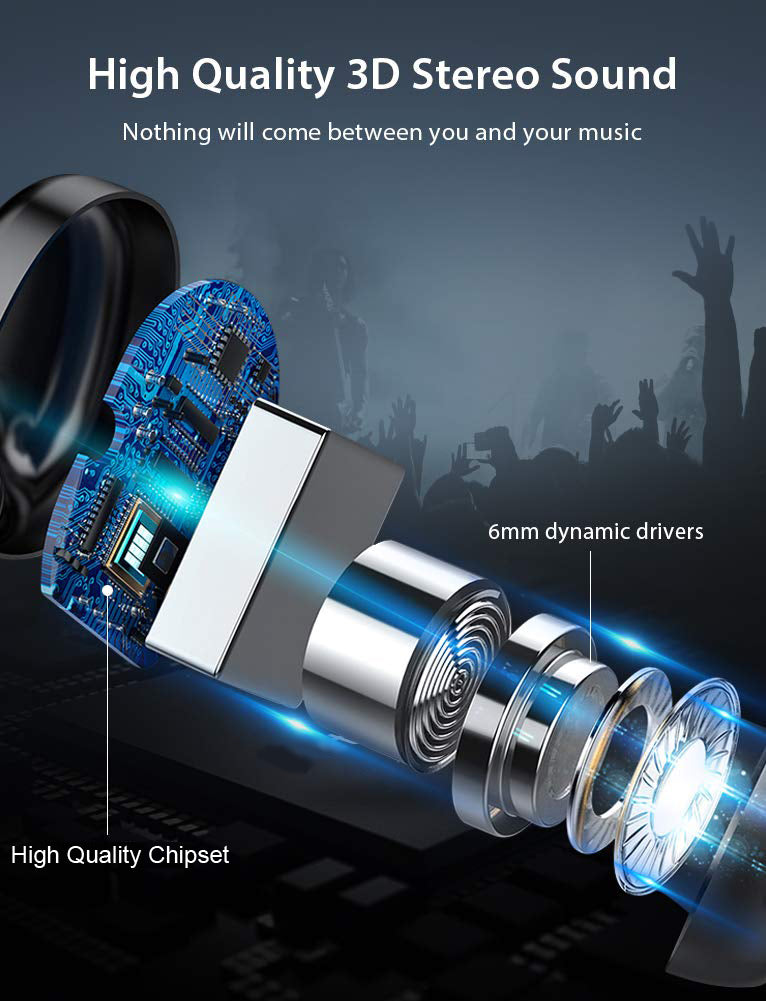 TWS Earphones, Headset True Wireless Stereo Headphones Wireless Earbuds - NWV27 1405-10