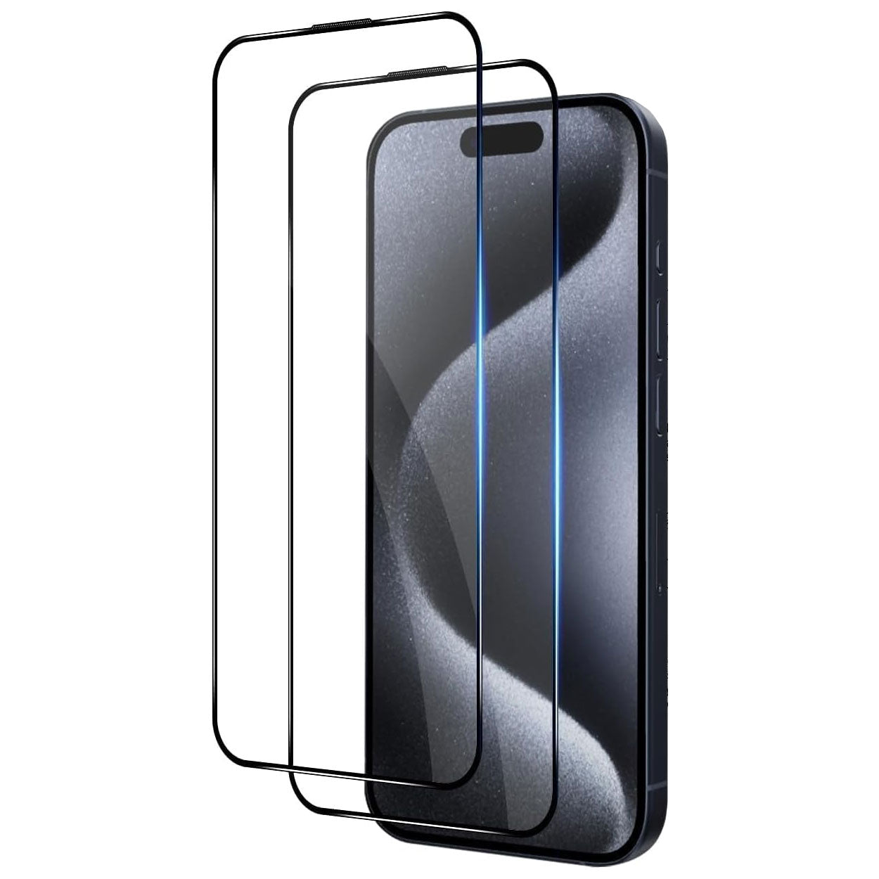 2 Pack Screen Protector, 9H Hardness (Fingerprint Unlock) Full Cover HD Clear Matte Tempered Glass - NW2SP01 2147-1