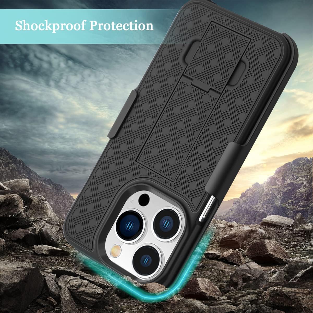 Case Belt Clip, Armor Kickstand Cover Swivel Holster - NWY87 2007-7