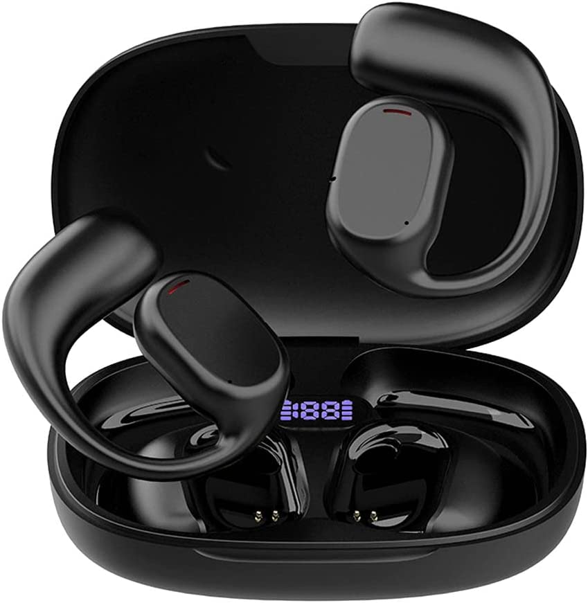 Wireless Ear-hook OWS Earphones , Hands-free Mic Charging Case True Stereo Over the Ear Headphones Bluetooth Earbuds - NWZ95 1984-2