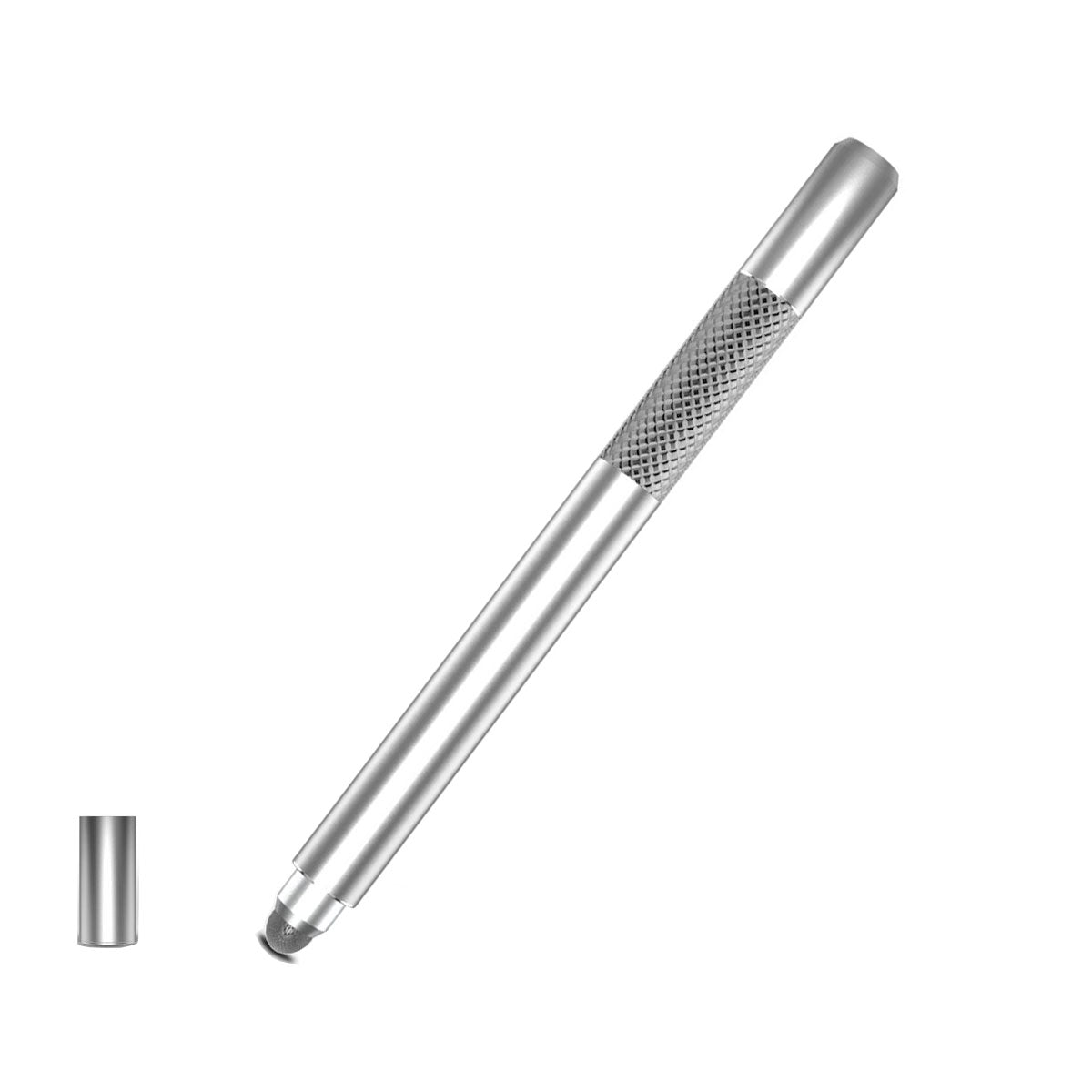 Stylus, Silver Color Lightweight Aluminum Fiber Tip Touch Screen Pen - NWT01 2194-2