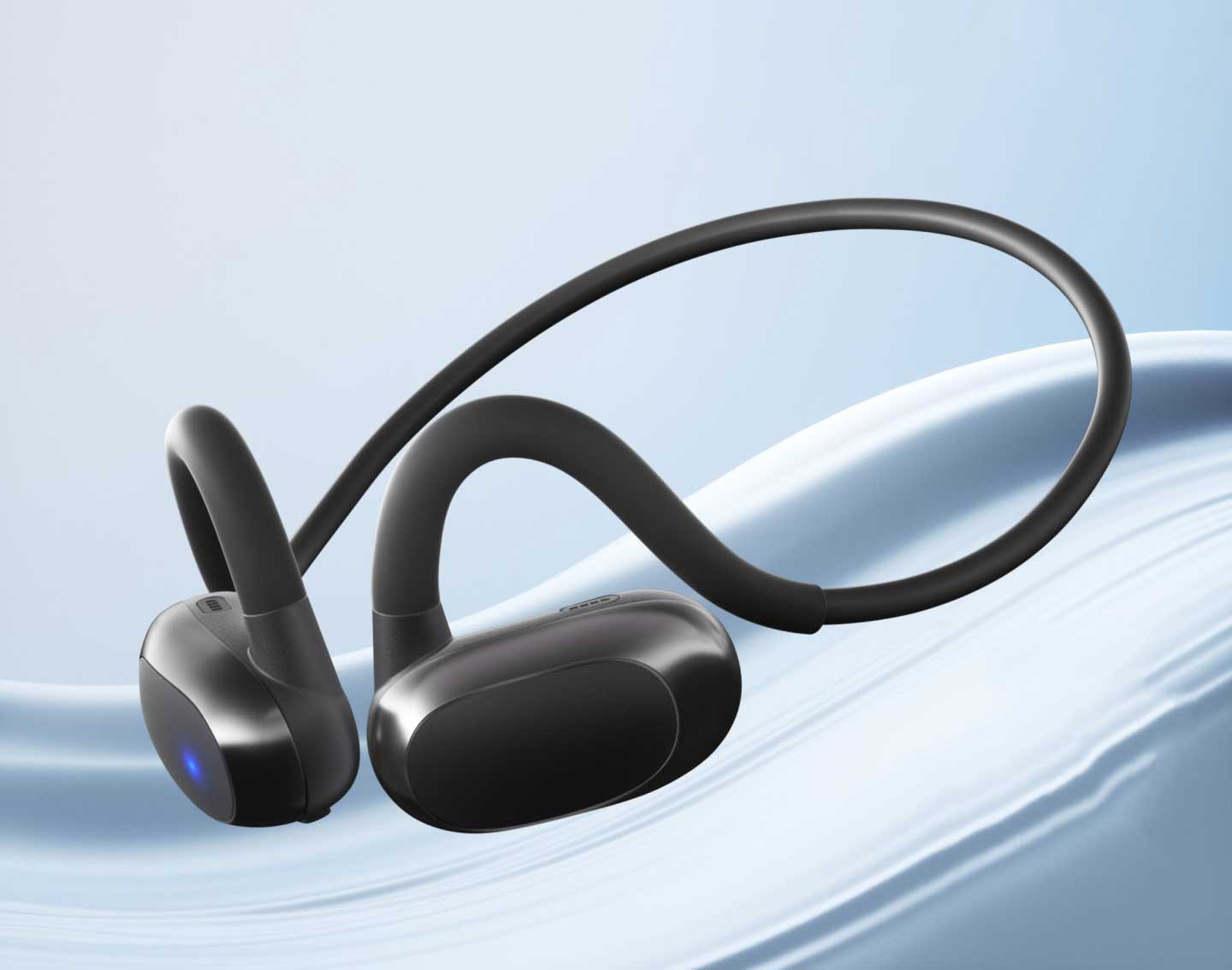 Bone Conduction Wireless Headphones, Hands-free Mic Hi-Fi Sound Earbuds Headset Neckband Open-Ear Sports Earphones - NWF21 2251-2