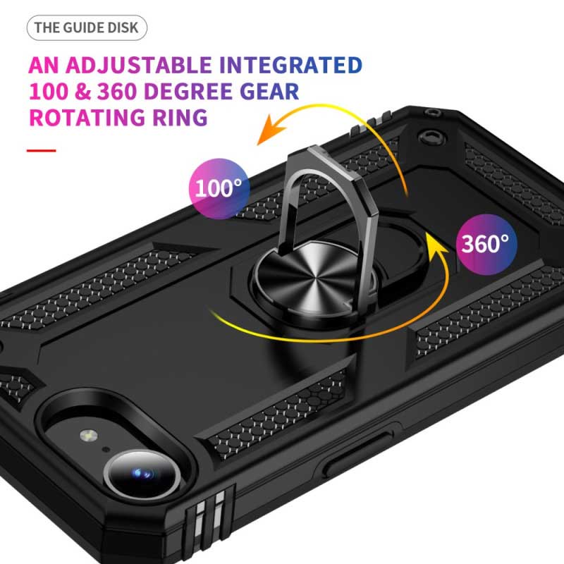 Case Belt Clip,  Armor Kickstand Cover Swivel Metal Ring Holster  - NWF16 2205-3