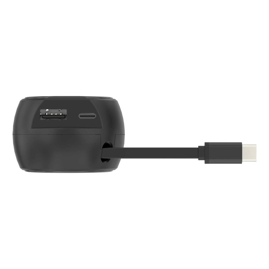 30W Car Charger, Fast Charge 2-Port USB Type-C 3 Amp Retractable - NWK38 2241-2