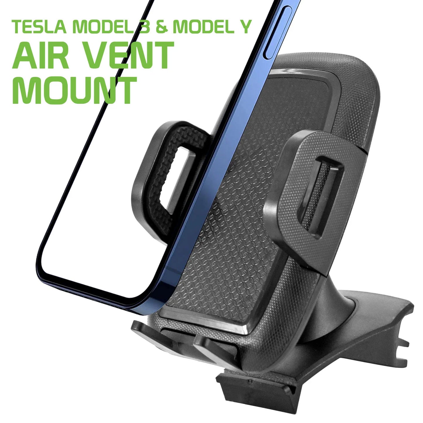 Air Vent Car Mount, Strong Grip Swivel Cradle Phone Holder for Tesla Model 3 and Y Only - NWL29 1990-2