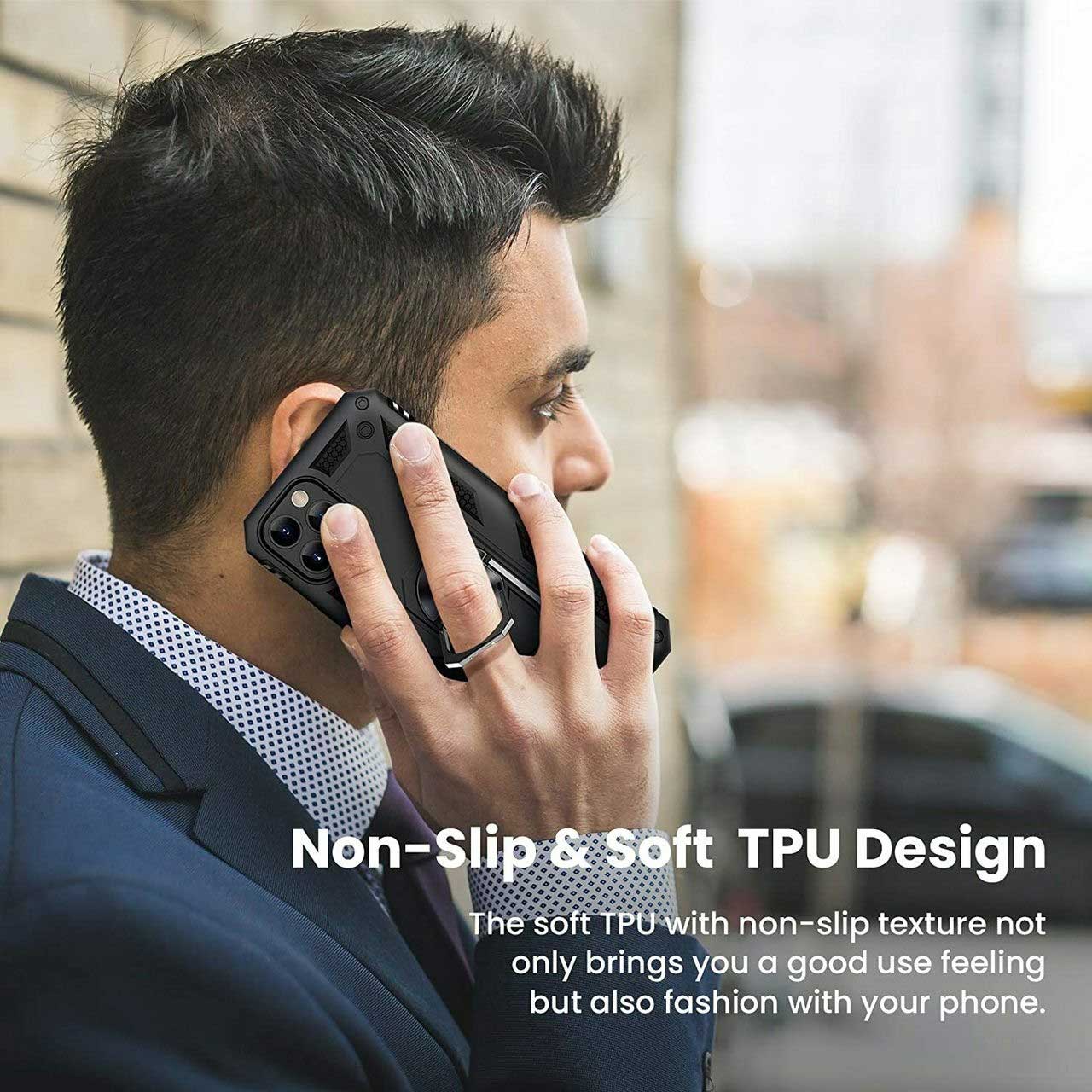 Case Belt Clip,  Armor Kickstand Cover Swivel Metal Ring Holster  - NWE17 2202-8