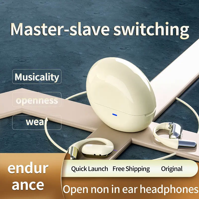 Wireless Ear-hook OWS Earphones , Hands-free Mic Charging Case True Stereo Over the Ear Headphones Bluetooth Earbuds - NWG58 2038-2