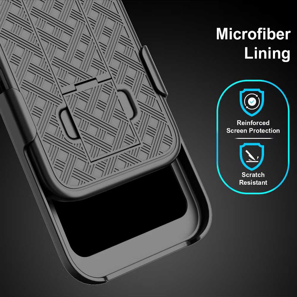 Case Belt Clip,  Armor Kickstand Cover Swivel Holster  - NWB64 2248-5