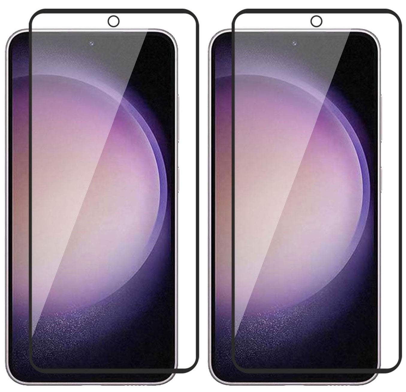 2 Pack Screen Protector, Case Friendly (Fingerprint Unlock) Full Cover HD Clear Tempered Glass - NW2XF97 2044-1