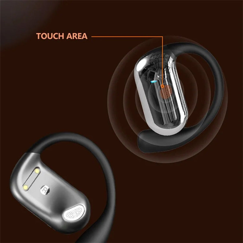 Wireless Ear-hook OWS Earphones , Hands-free Mic Charging Case True Stereo Over the Ear Headphones Bluetooth Earbuds - NWXZ95 2093-4