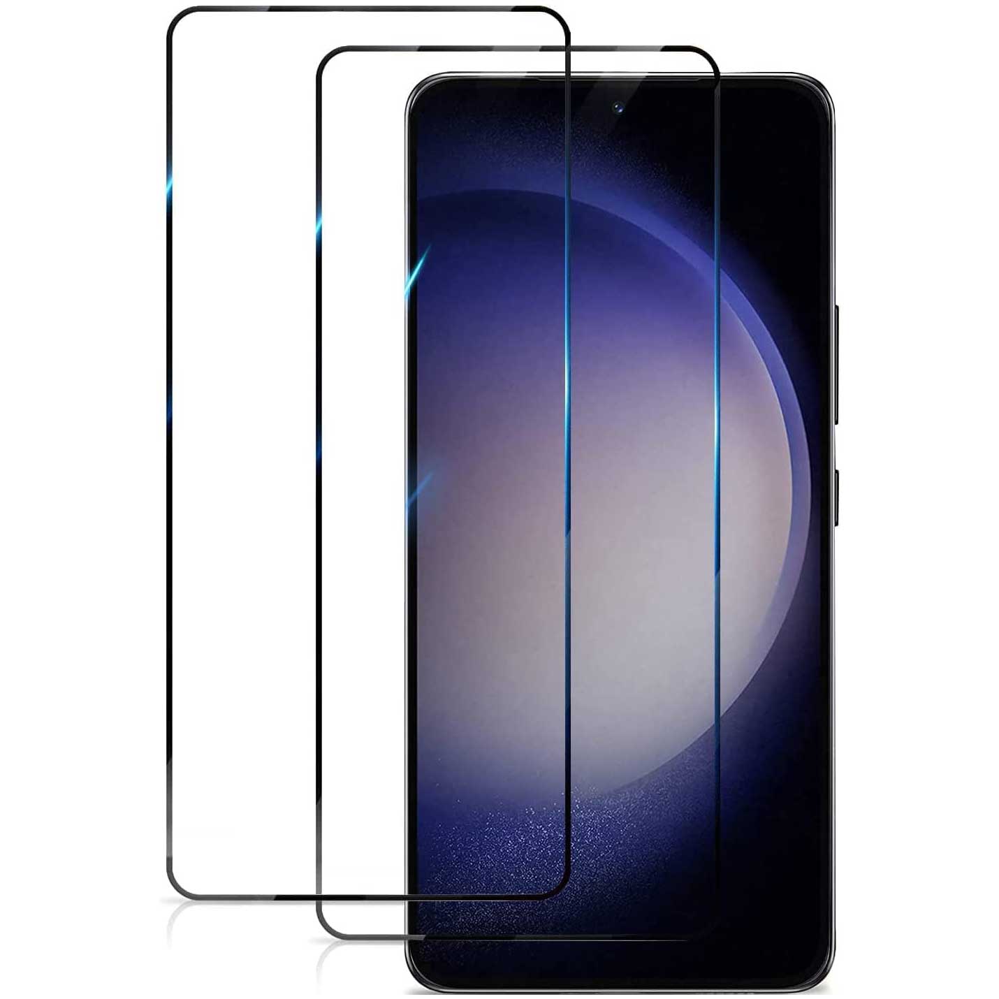 2 Pack Screen Protector, 9H Hardness (Fingerprint Unlock) Full Cover HD Clear Tempered Glass - NW2V58 2088-1