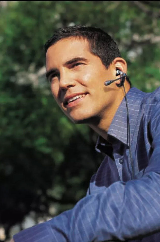 Wired Earphone , Headphone Single Earbud 3.5mm Adapter Ear-hook with Boom Mic - NWXC37 2097-4