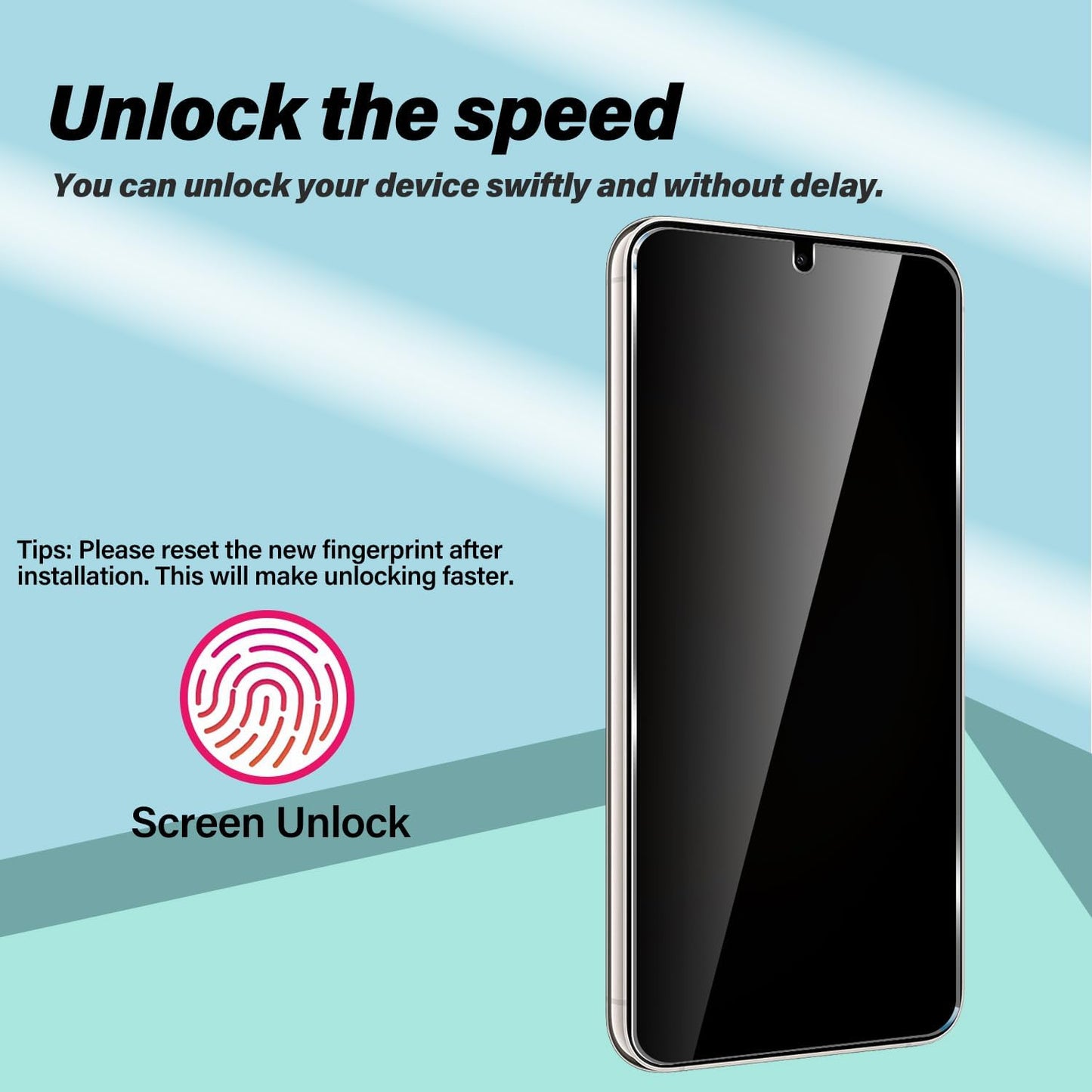 2 Pack Privacy Screen Protector, 3D Edge Anti-Peep 9H Hardness Anti-Spy Tempered Glass - NW2SP30 2224-4