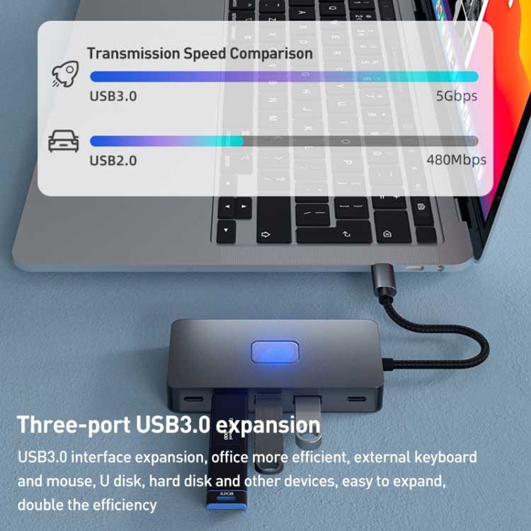 2 Port HDMI TV Adapter, Projector Converter Audio Video TYPE-C PD Charger 7-in-1 USB-C Hub - NWZ88 2212-6