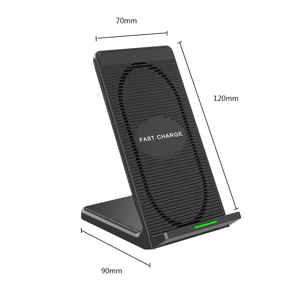Wireless Charger, Charging Pad 2-Coils Detachable Stand 10W Fast - NWZS40 2130-5