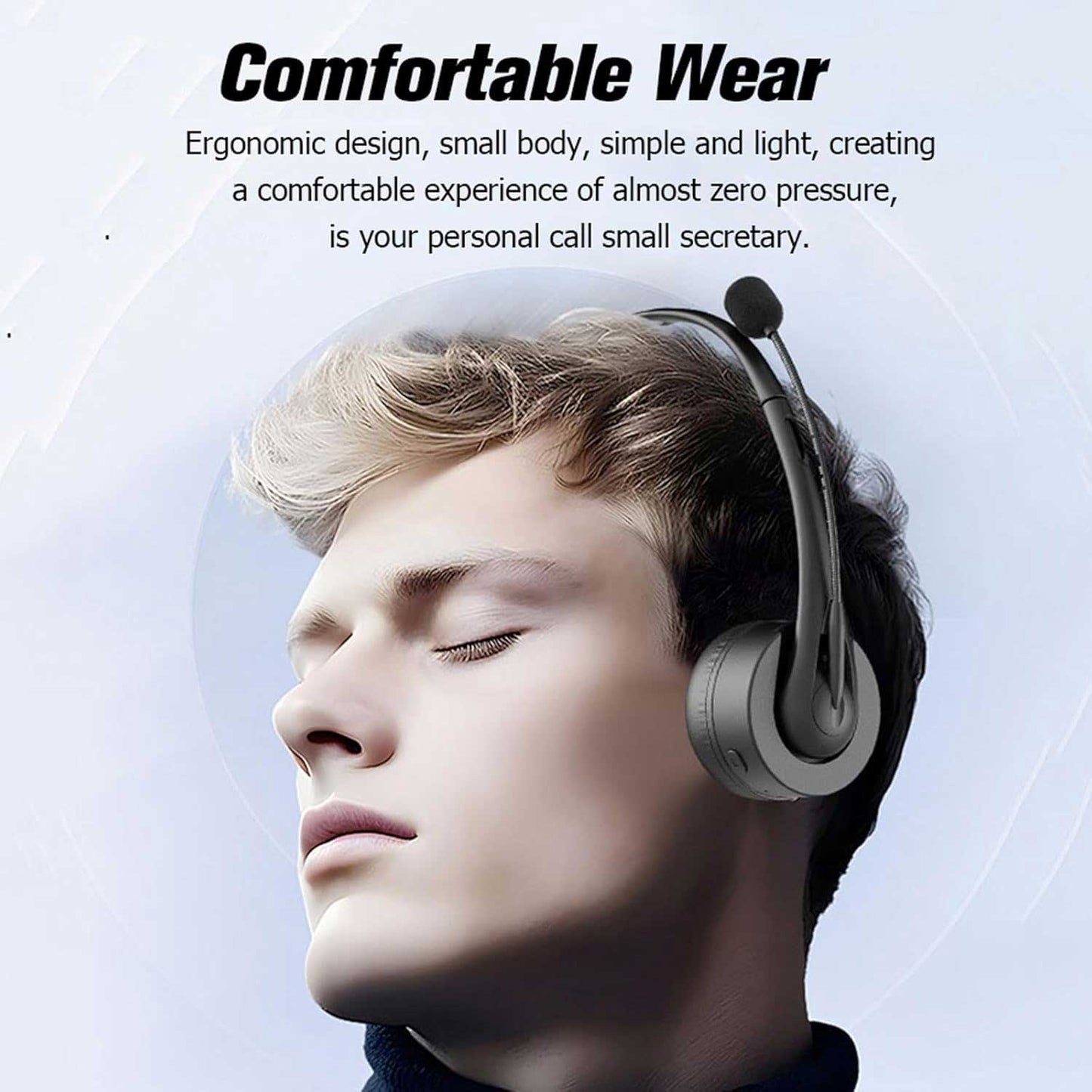 Wireless Headset, Hands-free Earphone Bluetooth Headphone Mic - NWY01 2252-7