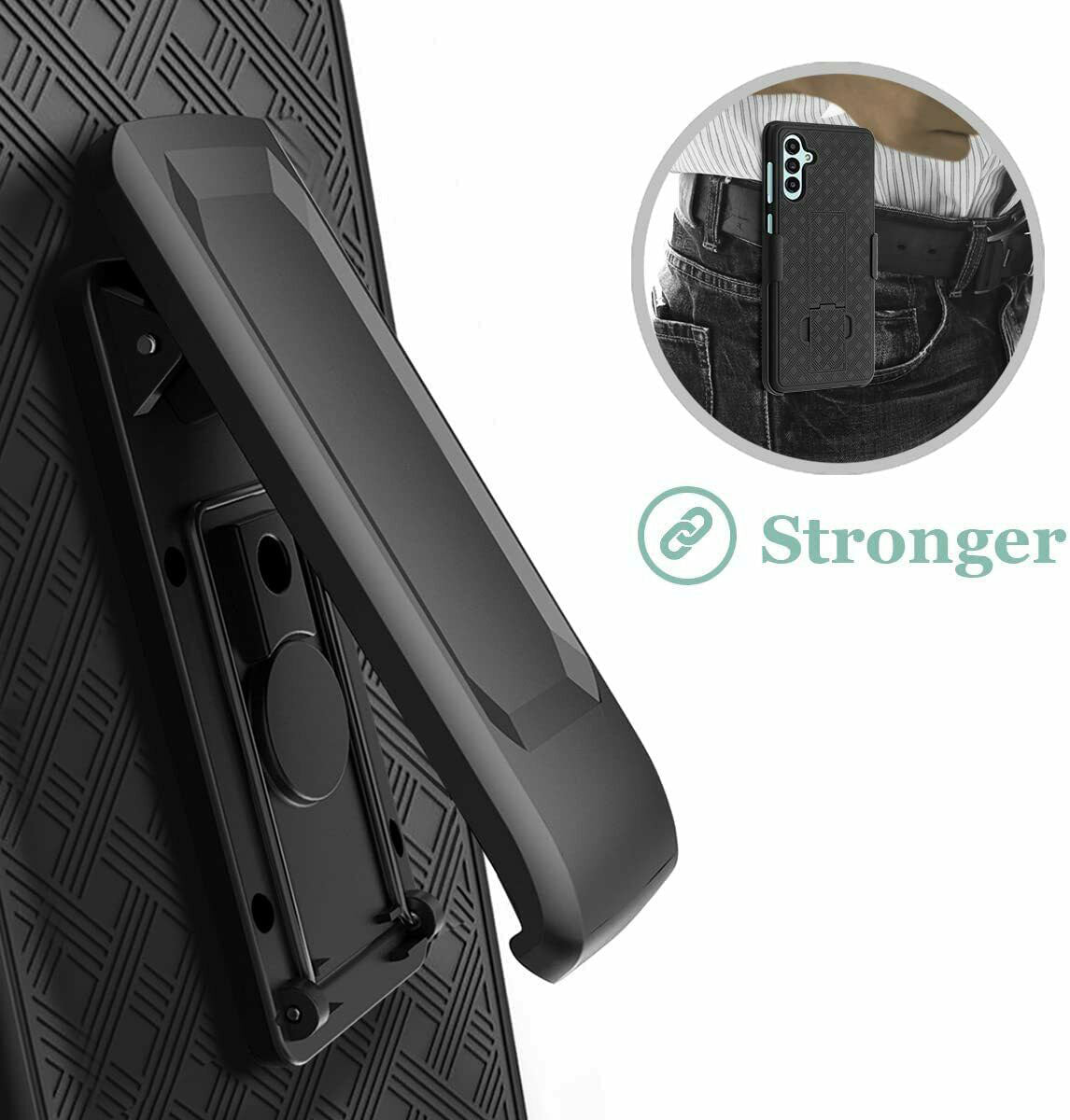 Case Belt Clip, Armor Kickstand Cover Swivel Holster - NWM05 2048-9
