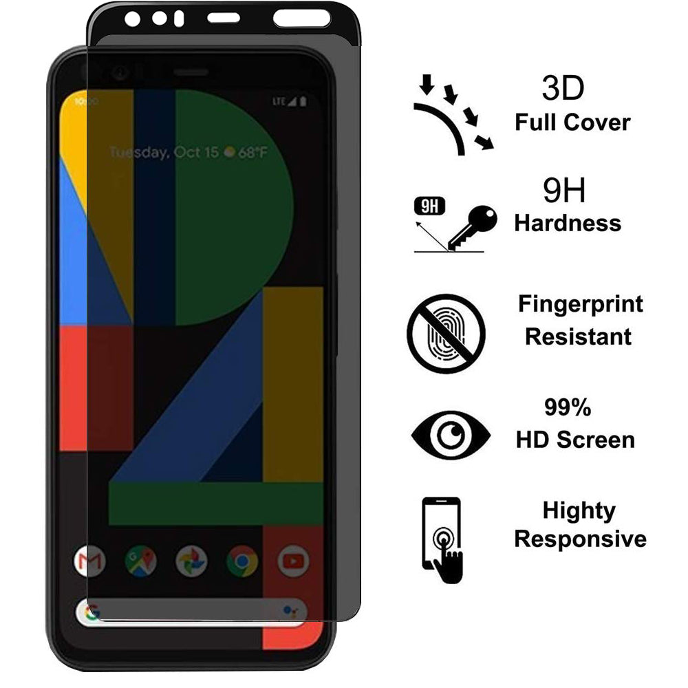 3 Pack Privacy Screen Protector , 3D Edge Anti-Spy Anti-Peep Full Cover Tempered Glass - NW3M29 2002-5