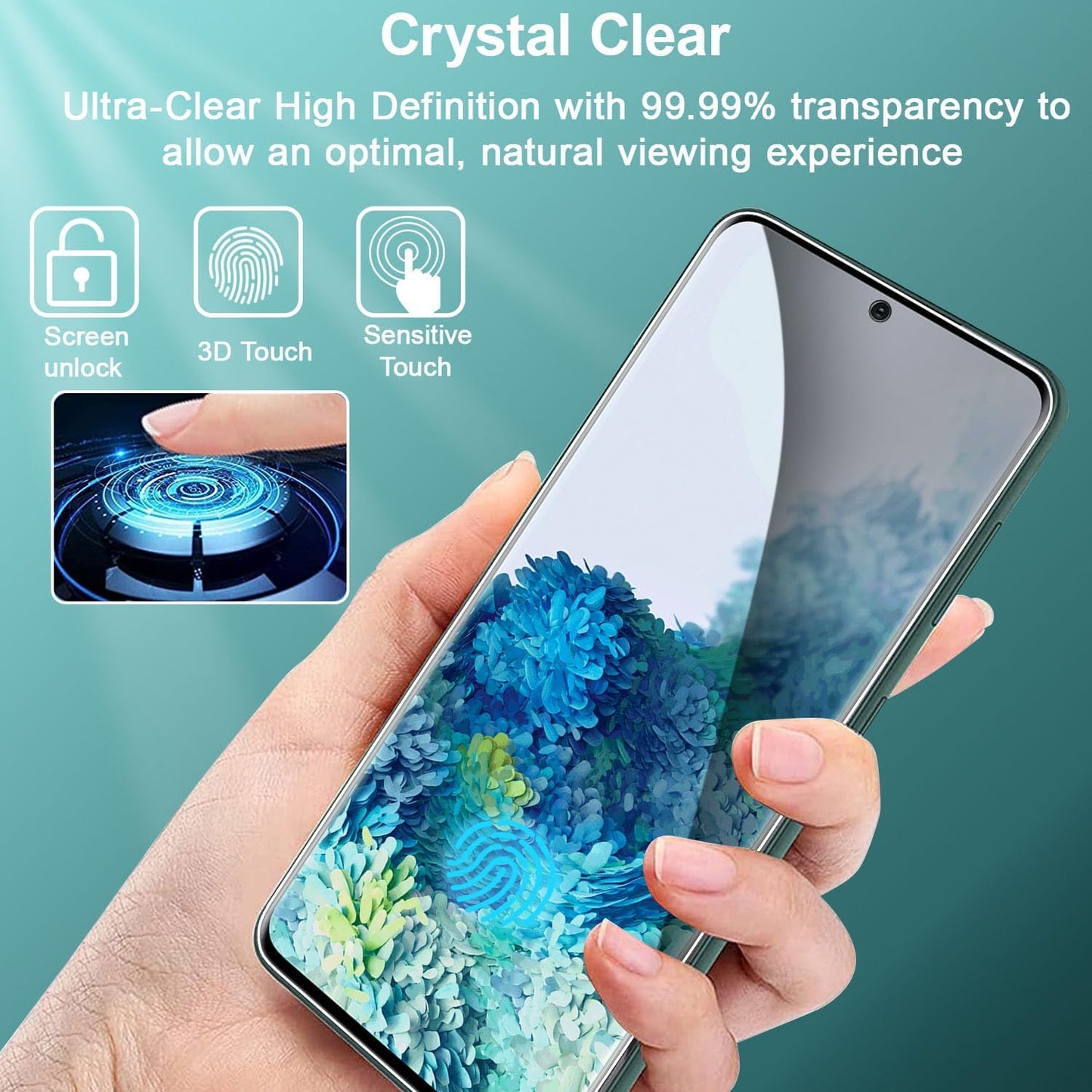 2 Pack Privacy Screen Protector, 3D Edge Anti-Peep 9H Hardness Anti-Spy Tempered Glass - NW2SP24 2218-5