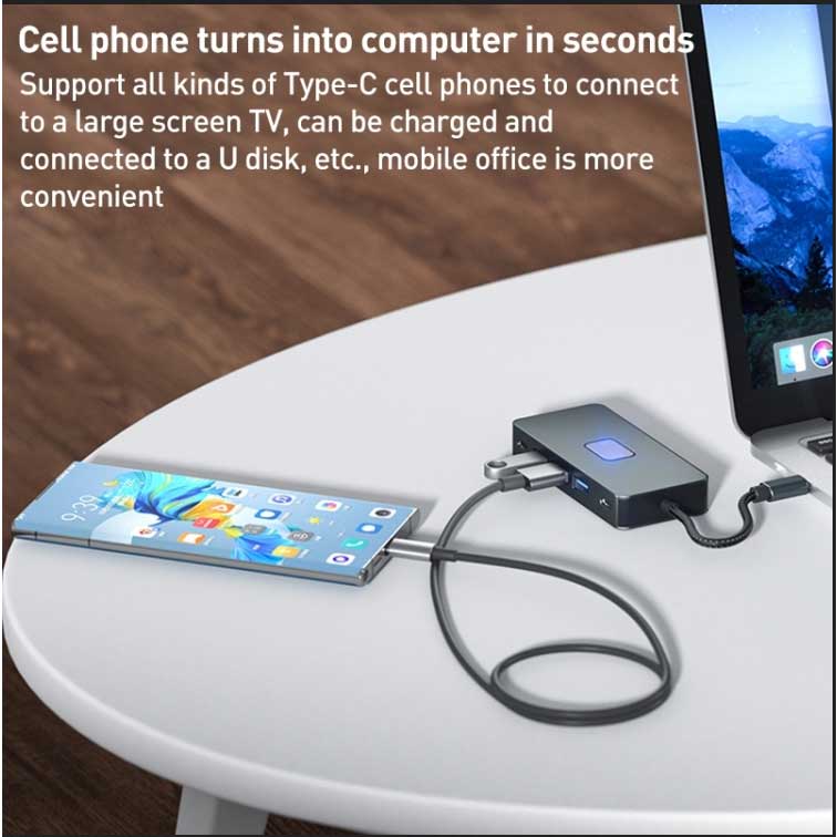 2 Port HDMI TV Adapter, Projector Converter Audio Video TYPE-C PD Charger 7-in-1 USB-C Hub - NWZ88 2212-8