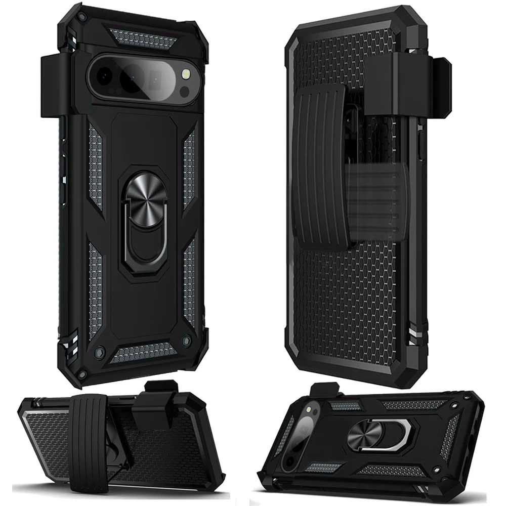 Case Belt Clip, Armor Kickstand Cover Swivel Metal Ring Holster - NWV97 2238-2