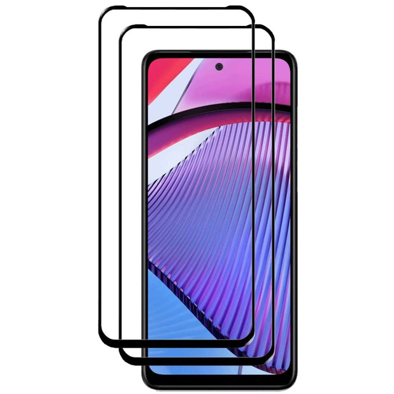 2 Pack Screen Protector , 9H Hardness (Fingerprint Unlock) Full Cover HD Clear Tempered Glass - NW2V76 2115-1