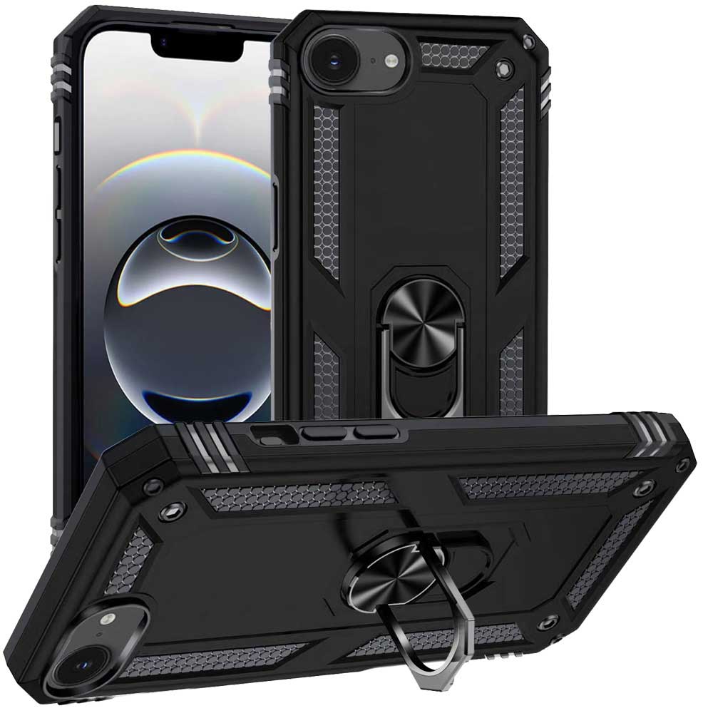 Case Belt Clip,  Armor Kickstand Cover Swivel Metal Ring Holster  - NWF16 2205-2