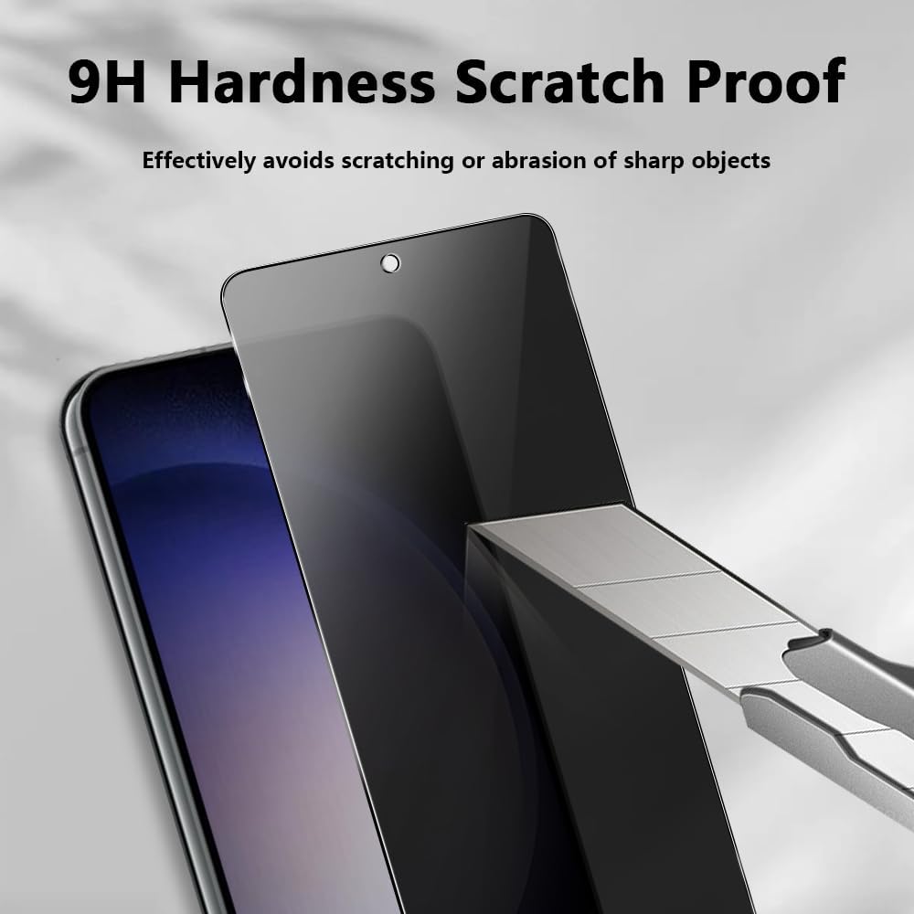 2 Pack Privacy Screen Protector , 3D Edge Anti-Peep 9H Hardness Anti-Spy Tempered Glass - NW2V77 2116-4