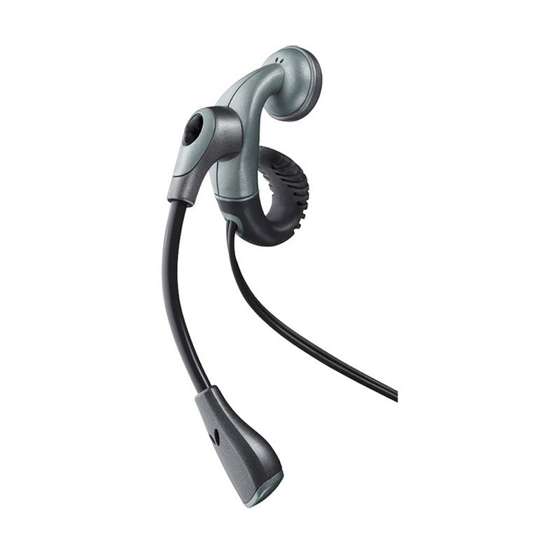 Wired Earphone , Headphone Single Earbud 3.5mm Adapter Ear-hook with Boom Mic - NWXC37 2097-3