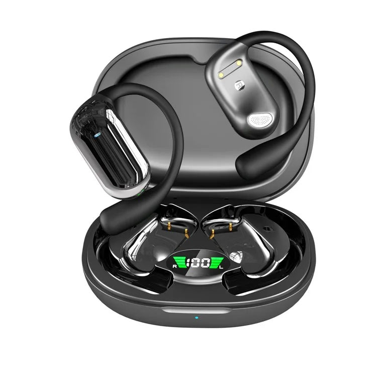 Wireless Ear-hook OWS Earphones , Hands-free Mic Charging Case True Stereo Over the Ear Headphones Bluetooth Earbuds - NWXZ95 2093-1