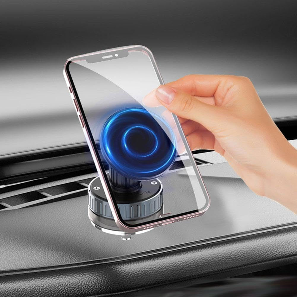 Magnetic Car Mount, Swivel MagSafe Compatible Vacuum For Dash Windshield Phone Holder - NWZ89 2191-1