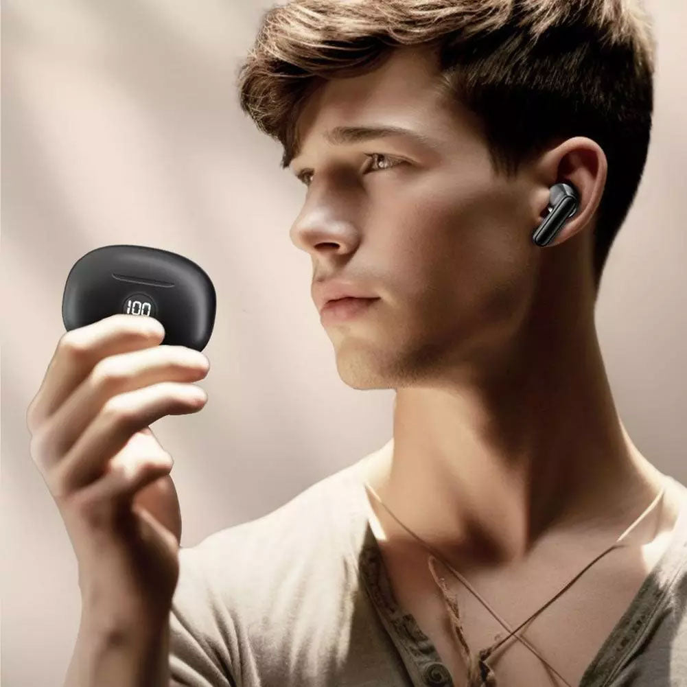 TWS Earphones , Headset True Stereo Headphones Earbuds Wireless - NWV65 2102-6