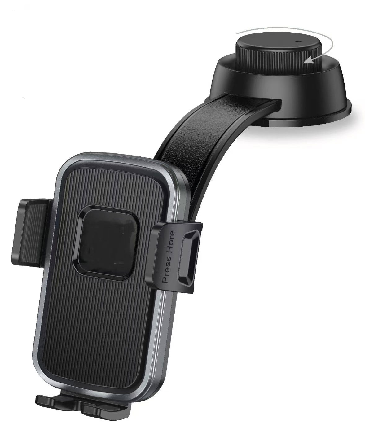 Car Mount, Dock Swivel Bendable Adjustable Aluminum Arm Cradle Dash Phone Holder - NWY49 2188-1