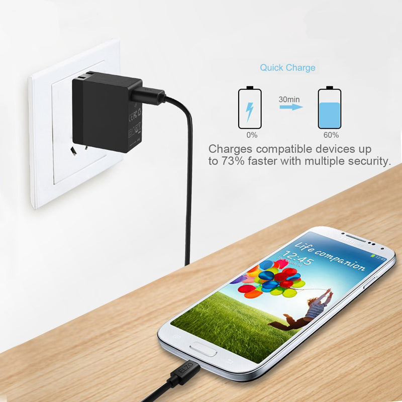 Quick Home Charger, Travel Cord Power 6ft USB Cable 18W - NWR44