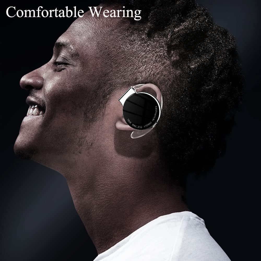 Ear-hook Wireless Earphones, Hands-free Mic Charging Case True Wireless Stereo Over the Ear Headphones TWS Bluetooth Earbuds - NWZ41