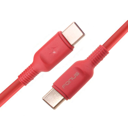 Red 6ft Long Cable, Wire Power Cord PD Fast Charger USB-C to Type-C - NWD18 1422-1