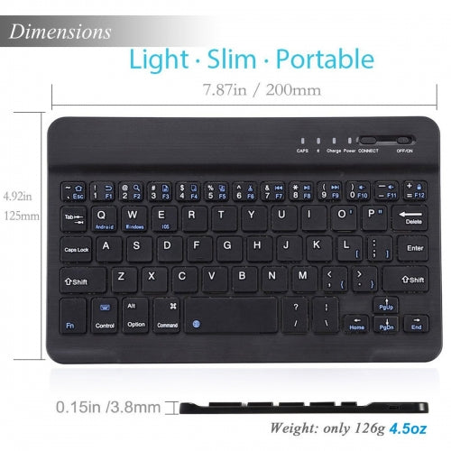 Wireless Keyboard, Compact Portable Rechargeable Ultra Slim - NWS73