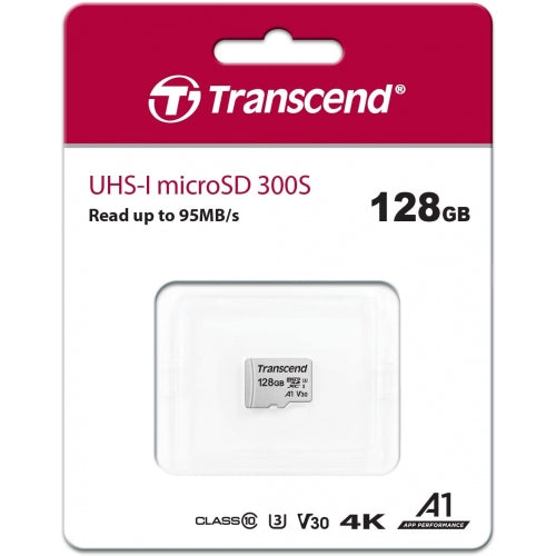 128GB Memory Card, MicroSDXC Class A1 U3 MicroSD High Speed Transcend - NWV20