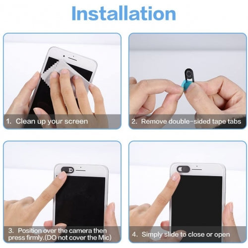 Privacy Camera Cover, White Webcam Closure Blocker Security - NWV29