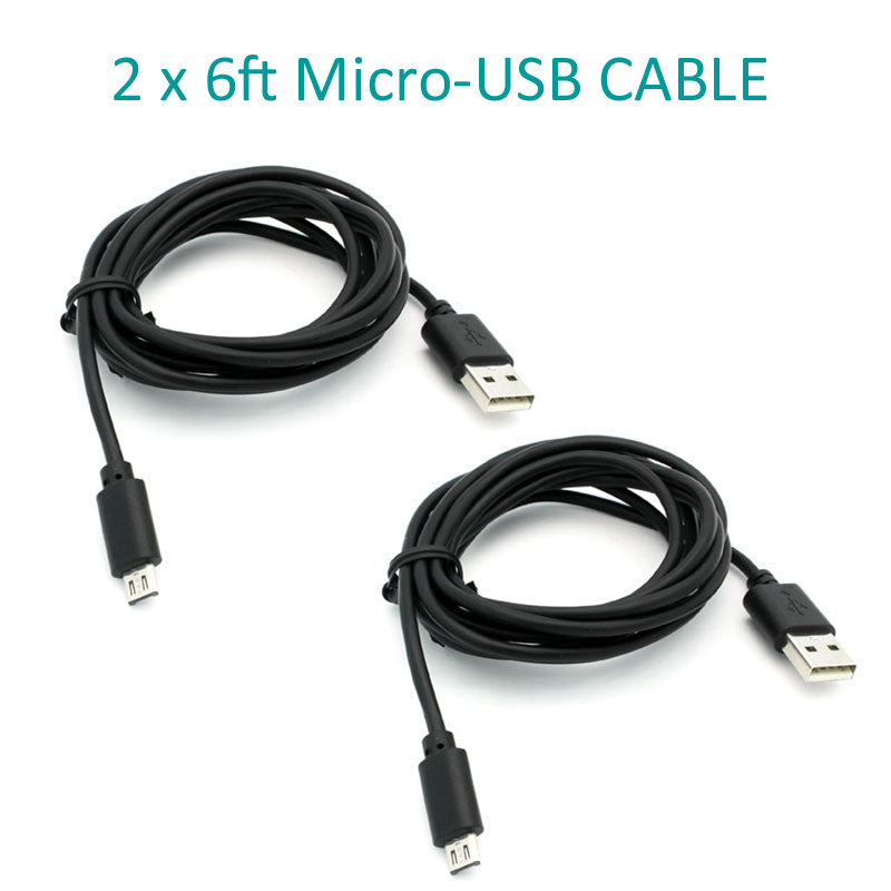 Fast Home Car Charger, Adapter Power Travel 6ft Long Micro USB Cable - NWK14