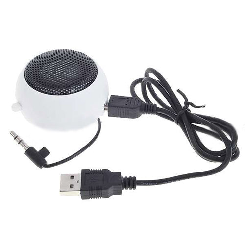 Wired Speaker, White Rechargeable Multimedia Audio Portable - NWS99